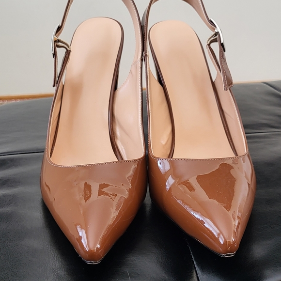 Womens sling back heels - Picture 4 of 5